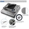20x30 FT Heavy Duty Poly Tarp, Silver/Black, 10 mil