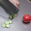 Stainless Steel Cutting Board with Lip for Kitchen Countertop, over Sink Suitable for Meat, Fruits and Vegetables