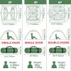 Tent for 2, 4 or 6 Person - Small, Easy Set-Up, Waterproof Two Person Tent for Camping, Family, Outdoor, Kids