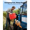 Fuel Container, 5 Gallon, Gas Tank with Spout & Clear Scale, 15 L/min Max Flow Rate, Secure & Leak-proof